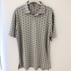 Peter Millar Grey Skull Performance Polo
